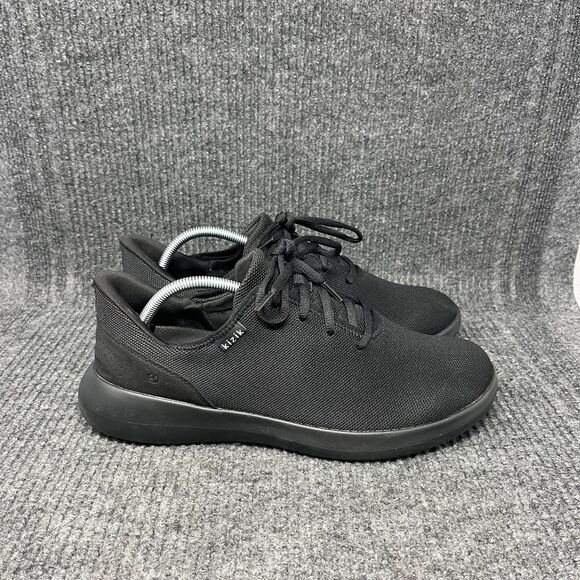 Kizik Madrid Eco Knit Hands Free Athletic Slip On Shoes Black Mens Size 12 Wide